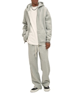 2025 unisexe coton lourd surdimensionné sweat à capuche zippé pantalons de survêtement haute qualité XXL polaire survêtement hommes femmes survêtements 2 pièces - Product Image 5