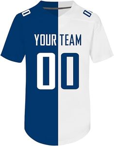 เสื้อฟุตบอลอเมริกันแบบสองสีพิมพ์ลายตามสั่ง ระบายอากาศได้ดี พร้อมหมายเลขส่วนตัว - Product Image 5