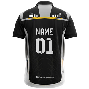 Maillots de cricket personnalisables pour hommes – Respirants, durables, séchage rapide, légers, en tissu toile imprimé numériquement, coupe courte - Product Image 2
