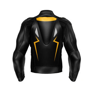 Kivotech Veste de moto en cuir véritable coupe-vent pour hommes personnalisée Équipement de protection pour motocyclistes - Product Image 3