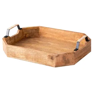 High on Demand Best Selling Wooden Serving Tray Available at Wholesale Price from Indian Exporter and Manufacturer - Product Image 3