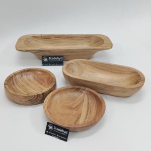 <b>Bulk</b> Wood Dough Decorative Bowl for Decor Wooden Dough Bowl tradebyd <b>Candle</b> Holder Handcrafted for Home Decoration - Product Image 6