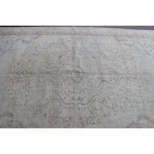 พรมตุรกีขนาด 4.6x8.2 ฟุต พรมวินเทจ พรมขนสัตว์ลายจุดสีขาว - Product Image 4