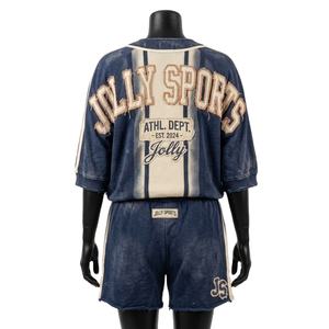 Conjunto de Uniforme de Béisbol para Mujer, Transpirable, de Malla de Poliéster, con Paneles Blancos, Negros y Rojos, Diseño con Logotipo Bordado - Product Image 6