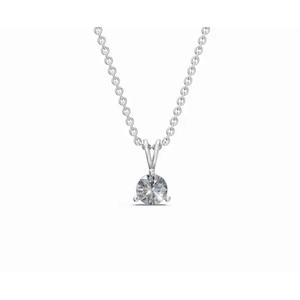 จี้เพชรทรงกลม Exquisite Radiance Reverie Solitaire เพชรเลี้ยงในห้องปฏิบัติการ น้ำหนัก 0.5 กะรัต ทอง 9 กะรัต 14 กะรัต 18 กะรัต เครื่องประดับทองคำ ขายส่ง ส่งออก - Product Image 1