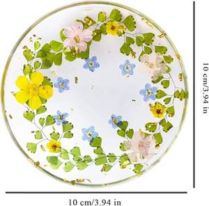 Sous-verre en résine léger, style bohème, écologique, haute qualité, design personnalisable, manipulation et nettoyage faciles, surface lisse - Product Image 2