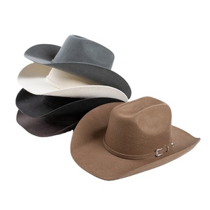 Chapeau Fedora en feutre de laine noir à large bord et dessus plat, style formel, nouvelle collection automne-hiver, avec perles - Product Image 4