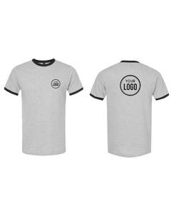 Tultex - Fine JERSEY Ringer เสื้อยืดผ้าฝ้ายแบบสั่งทำเสื้อยืดสำหรับผู้ชายเสื้อยืดคอกลมแขนสั้นผู้ชาย - Product Image 4