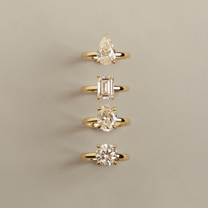 Anillo de Diamante Redondo Cultivado en Laboratorio de 1 Quilate VS/EF de 6.00 mm con Banda de Oro de 14K de 2.75 mm, Anillo Solitario VS/EF de 6.00 mm con Banda de 2.75 mm - Product Image 4