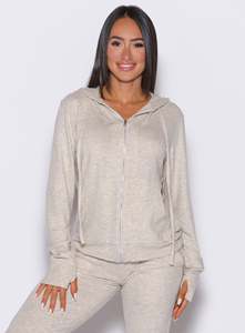 Sweat à capuche à fermeture éclair intégrale pour femme, sweat à capuche respirant anti-rides pour femme, sweat à capuche zippé pour femme, nouveauté - Product Image 4