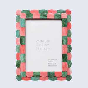 Cadre photo vintage grande taille en incrustation d'os-Affichage d'image personnalisable - Product Image 3