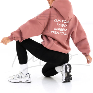 Sudadera con Capucha Extra Grande de Invierno para Hombre, de Alta Calidad, Manga Larga, Logotipo Personalizado, Hombros Lisos, Bolsillo de Forro Polar, Informal - Product Image 4