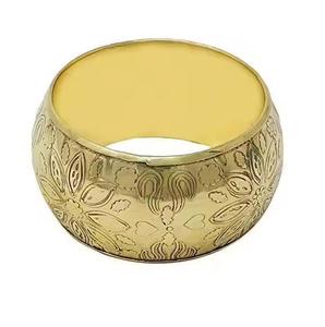 Rond de serviette en laiton coulé massif Vente chaude Rond de serviette disponible pour la vaisselle et les couverts Décorez votre table centrale - Product Image 3