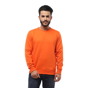 Invierno Plaid cuello redondo logotipo personalizado 63% algodón 37% poliéster 330gsm suéter de lana en blanco sudadera de hombre - Product Image 1