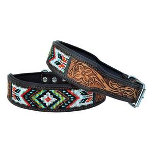 Collier en cuir de luxe Wild Tanner Style durable et classique avec personnalisation de la nature internationale divine rencontre la noblesse - Product Image 2