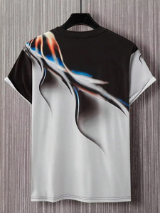 เสื้อยืดคัสตอมสำหรับผู้ชาย เสื้อยืดผู้ชาย ผ้าฝ้าย 100% คอกลม แขนสั้น ทรงโอเวอร์ไซส์ เสื้อยืดฤดูร้อนแบบเรียบ - Product Image 2