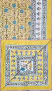 Traditional Hand <b>Block</b> Printed Soft Cotton Single <b>Bed</b> Dohar Artisan Made Jaipur Hand Crafted 100% Cotton Reversible Dohar - Product Image 3