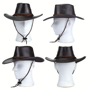 Sombreros de Cuero de Primera Calidad para Hombre y Mujer, Talla Ajustable, Material de Piel, Personalizados para Invierno, Estilo Vaquero, ODM - Product Image 3