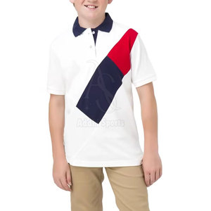 Confort au quotidien doux et élégant classique pour polo pour enfants garçons et filles T-shirt en coton décontracté pour un usage quotidien Technique lavée - Product Image 2