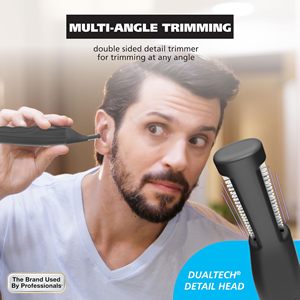 Tondeuse à sourcils portable DualTech rechargeable par USB, appareil d'épilation faciale pour hommes, tondeuse indolore pour les poils des oreilles et du nez, pour utilisation en voiture - Product Image 6