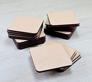 Posavasos de MDF para bebidas, posavasos de MDF personalizados en blanco, posavasos de MDF para uso hecho a mano para la venta - Product Image 6