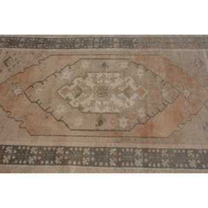 3.7x6.6 ft Turkish Rug, <b>Brown</b> Southwestern Vintage <b>Wool</b> Rug - Product Image 4