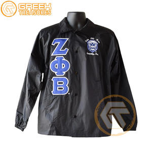 Chaqueta de línea de mujer Zeta Phi Beta con logotipo personalizado, ropa de hermandad, chaqueta de línea bordada de diseñador para mujer, chaquetas de entrenamiento más finas para mujer - Product Image 2