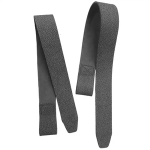 Sangle de musculation en cuir de qualité supérieure, bracelet de poignet en cuir de vache, sangles de musculation en néoprène et cuir - Product Image 5