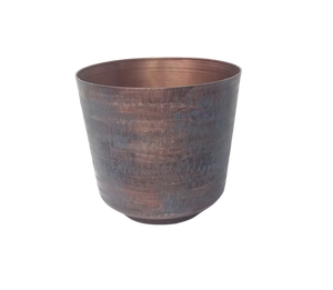 Maceta de hierro en forma redonda para el hogar, balcón y jardín, maceta para jardín, Patio, interior, exterior, producto a granel hecho a mano - Product Image 1