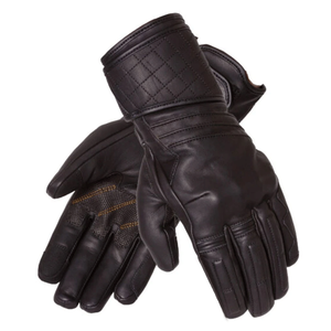 Black Cowhide Leather Touring Motorbike Gloves Motorcycle Auto Racing Wear Genuine Leather Black Gloves For Men - Product Image 1