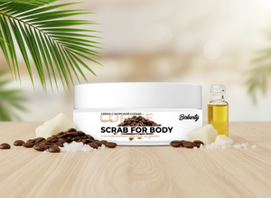 Coffee <b>Body</b> <b>Scrub</b> 150ml – Smoothing & Firming, Nourishing Exfoliator, Pre-Wrap Care - Product Image 3