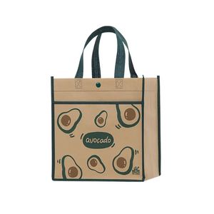 Bolso no tejido de PP negro promocional impreso con logotipo personalizado, bolso de compras reutilizable - Product Image 1