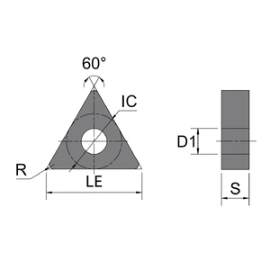 Tam giác Carbide chèn CNC công cụ chủ lập chỉ mục máy tiện quay phay Cutter tnmg tcmt tpmr tpun Vulcan Titan nitride - Product Image 3