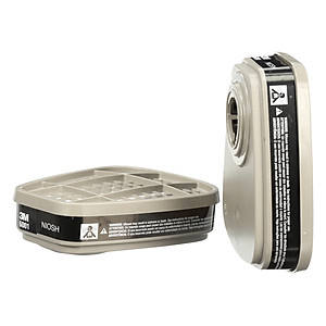 Cartouche de vapeur organique 3M 6001 certifiée NIOSH pour une protection respiratoire dans les environnements exposés aux produits chimiques - Product Image 3