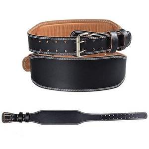 Ceinture de musculation en nylon respirant personnalisable en gros avec ceinture de maintien en cuir et logo personnalisé - Product Image 5