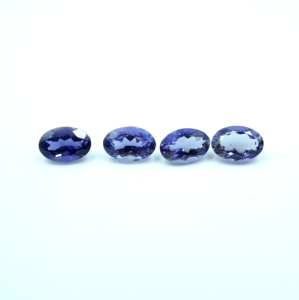 Iolite ธรรมชาติเหลี่ยมเพชรพลอยหลวมรูปร่างรูปไข่ขนาดสอบเทียบ - Product Image 2