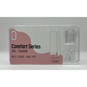 DECORI TIPS XXL Demi-couverture, faux ongles en gel souple à presser, 2XL carrés, sans courbe en C, longs et droits, pour ongles courts, pour les doigts - Product Image 2