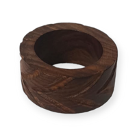 Chic manguier bois rond de serviette fabriqué à la main classique décor à la maison meilleur prix vaisselle Logo personnalisé bois artisanat boîtes en bois signes muraux