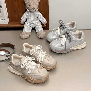 รองเท้าวิ่งเพิ่มความสูงสไตล์ใหม่สำหรับผู้หญิง ฤดูใบไม้ผลิ/ฤดูใบไม้ร่วง ปี 2025 รองเท้าผ้าใบลำลองไซส์เล็กสำหรับนักเรียน รองเท้าสไตล์เดิน - Product Image 5