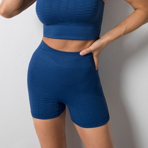 Vente en gros Shorts de levage pour femmes Shorts de yoga sans couture pour entraînement de levage de hanche pêche Shorts de gymnastique personnalisés - Product Image 2