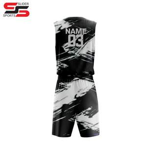 Uniforme de basket-ball de haute qualité Maillot de basket-ball unisexe personnalisé en gros - Product Image 2