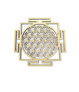 ไม้ MDF 8นิ้วรอบเลเซอร์ตัดแกะสลักออกแบบเรขาคณิตของ Metatron ลูกบาศก์ศาสนาเจ็ดจักระการออกแบบ - Product Image 2