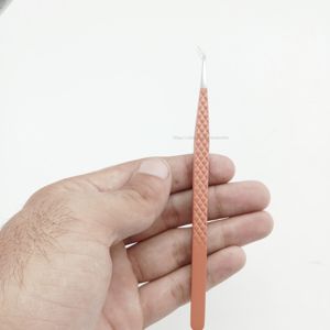 Couleur rose pointe argentée personnaliser ensemble de cils Extension de cils Volume de cils diamant pour cils pince à épiler de marque privée - Product Image 6