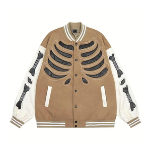 Chaqueta Varsity de Lona Resistente con Diseño Personalizado, Estilo Moderno, Tallas Grandes, para Uso en Exteriores, con Logotipo Frontal, Nuevas Llegadas, Fabricación Personalizada OEM - Product Image 4