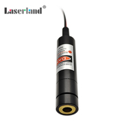 Módulo láser de diodo de línea roja enfocable de 650nm, localizador de Lentes de vidrio para costura, bordado, alineación de trabajo