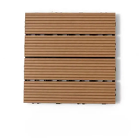 Terrazas Revêtement de terrasse Design moderne Carreaux composites en bois de merbau imbriqués Revêtement de sol de patio extérieur pour terrasses DIY