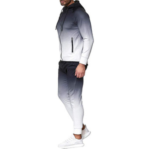 Chándal Cómodo de Manga Larga con Diseño de Efecto de Color Degradado 2026 para Hombre con Bolsillos Laterales / Tela Suave Precio al por Mayor - Product Image 5