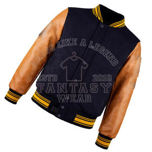 Blouson universitaire homme 2026 de haute qualité, brodé, en polyester, style baseball classique avec broderie universitaire - Product Image 5