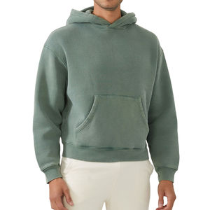 Top-Notch grande taille hommes XL taille sweats à capuche en coton pull lourd à capuche hommes hiver épais polaire plaine Logo personnalisé - Product Image 5