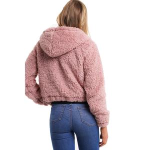 Customized Top Quality New Design Womens Sherpa Fleece Hoodies <b>Long</b> Sleeves <b>Ladies</b> Warm Pullover Women Hoodie's - Product Image 6
